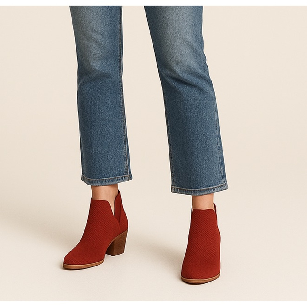 Eileen Fisher Red Ankle Booties